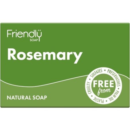 Natural Rosemary Soap Herbal Perky Anti-inflammatory Handmade with Coconut Oil Shea Butter No Sulfates Palm Oil Vegan