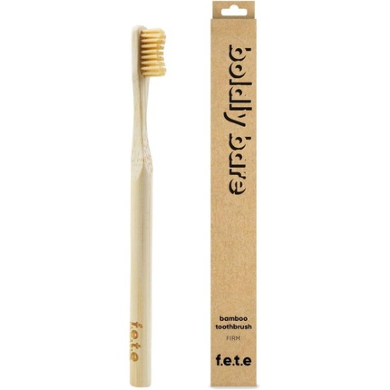 f.e.t.e Boldly Bare Bamboo Toothbrush Biodegradable Compostable Handle Recyclable Firm Bristles Sustainable Vegan 1