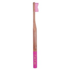 F.e.t.e Bamboo Toothbrush Funky Fuchsia 1 Count