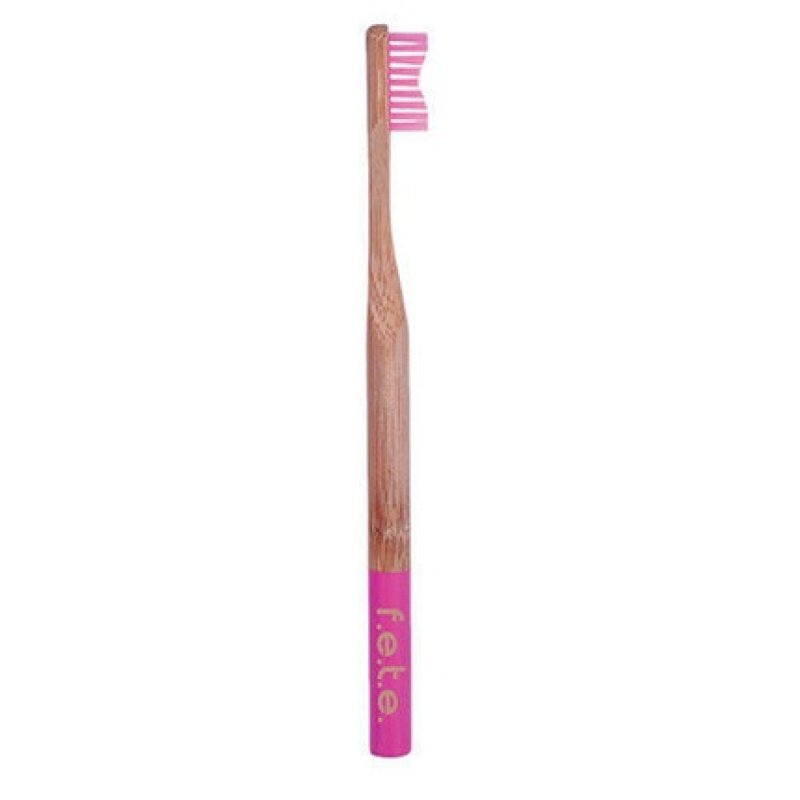 F.e.t.e Bamboo Toothbrush Funky Fuchsia 1 Count
