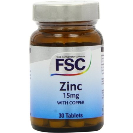 FSC 15mg Zinc with Copper Tablets 30 Pack
