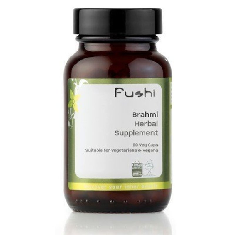 Fushi Wellbeing Organic Brahmi Capsules 60 Veg Caps