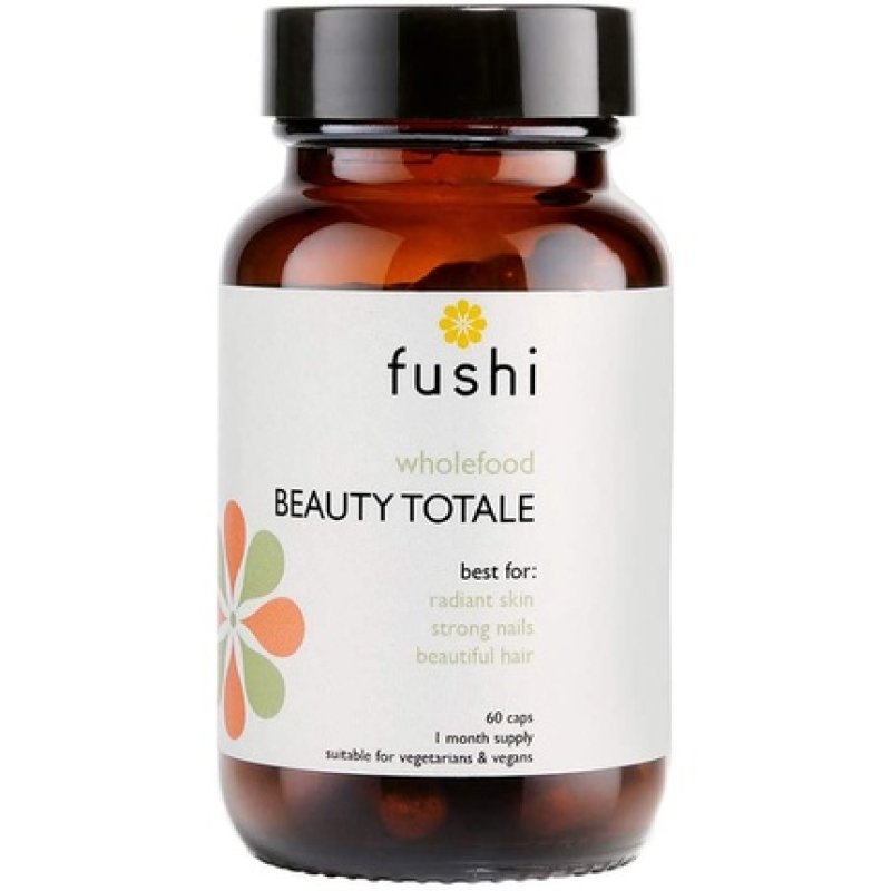 Fushi Beauty Total Skin Hair Nails and UV Protection Capsules 60 Count 500mg