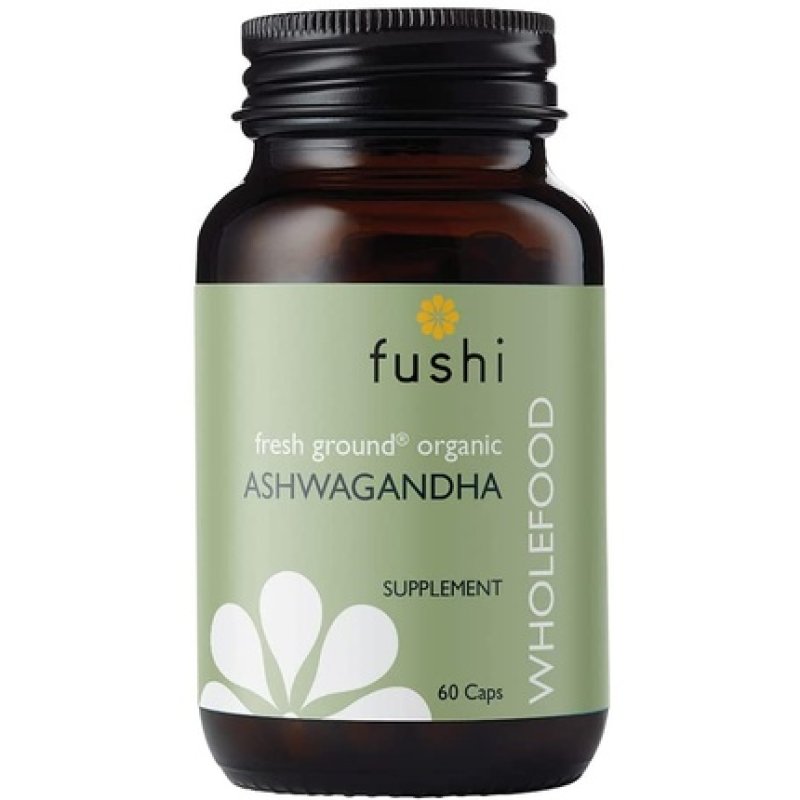 Fushi Ashwagandha Organic Herbal Supplement 60 Capsules 340mg