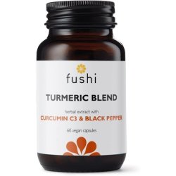 Fushi Turmeric C3 & BioPerine Extract High Strength Wholefood 60 Capsules 500mg