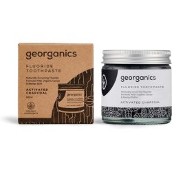 Georganics 60ml Fluoride Activated Charcoal Toothpaste
