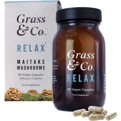 Grass & Co Relax Maitake Mushroom Capsules Supports Relaxation 60 Capsules