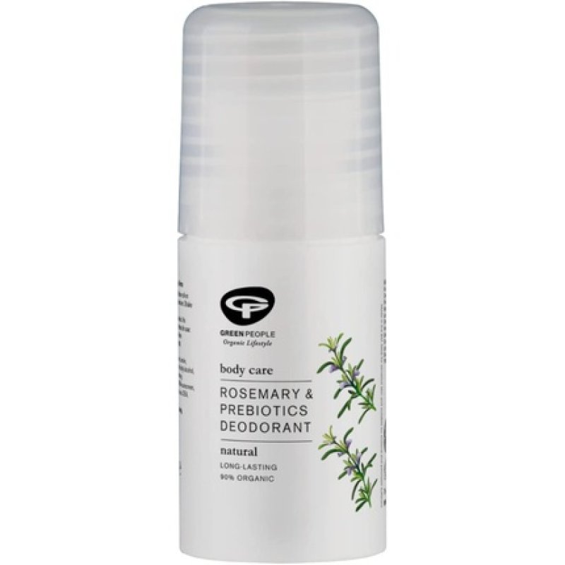 Green People Rosemary and Prebiotics Deodorant 75ml - Natural Organic Deodorant - Gentle Deodorant with Rosemary and
