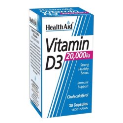 Health Aid Vitamin D3 20,000IU 30 Capsules