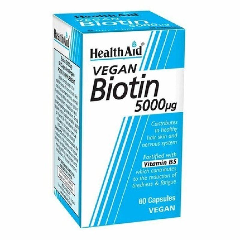 HealthAid Biotin 5000ug Capsules 60