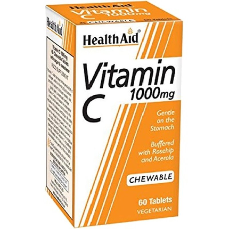 HealthAid Vitamin C 1000mg Chewable Vegetarian Tablets 60 Count