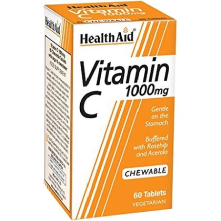 HealthAid Vitamin C 1000mg Chewable Vegetarian Tablets 60 Count
