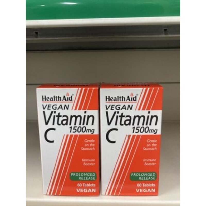 HealthAid Vitamin C 1500mg Extended Release Tablets 2x60 - Expires 09/23