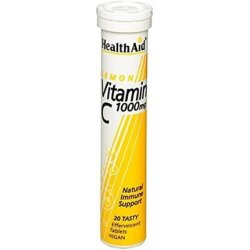 HealthAid Vitamin C 1000mg Effervescent Lemon Flavour 20 Tablets