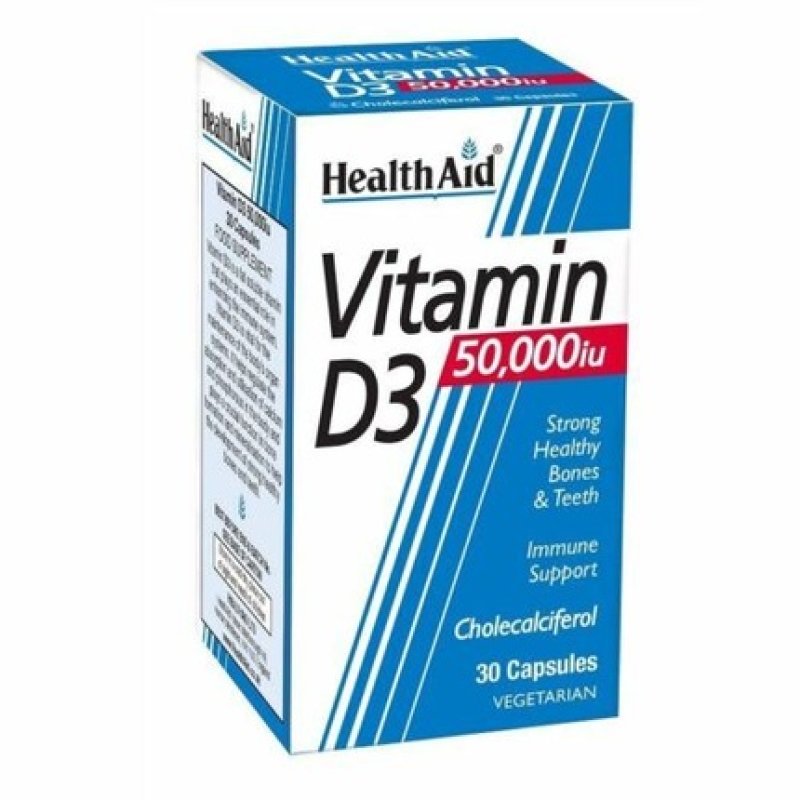 HealthAid Vitamin D3 50.000iu Capsules 30