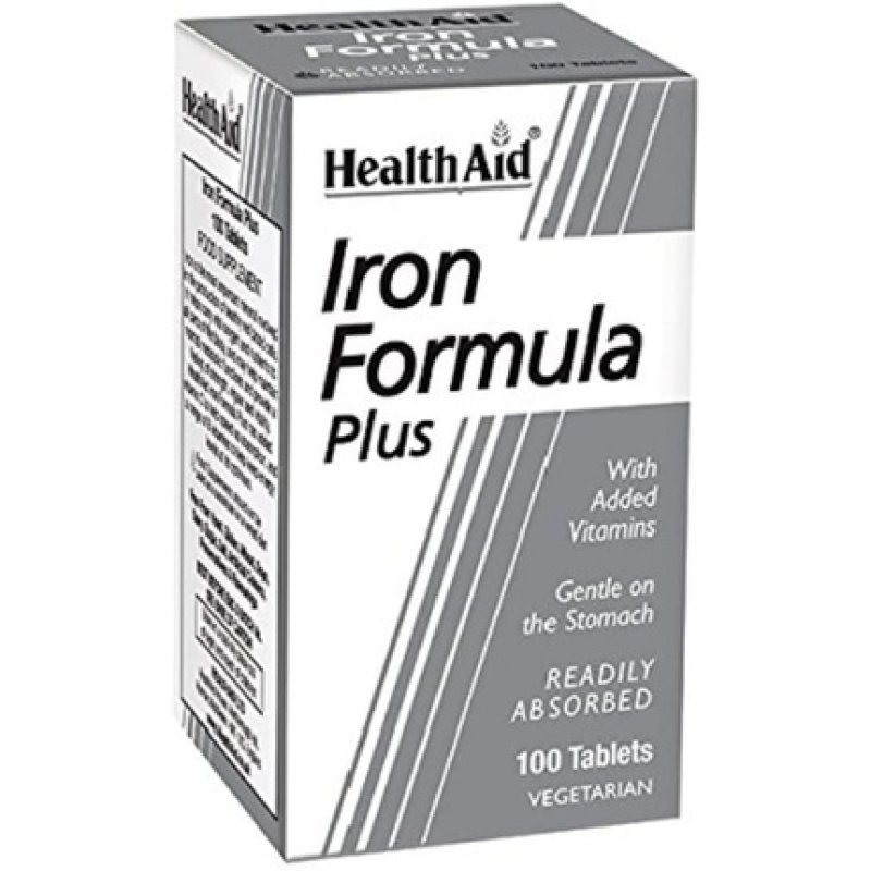 HealthAid Iron Formula Plus Vegetarian Tablets 100