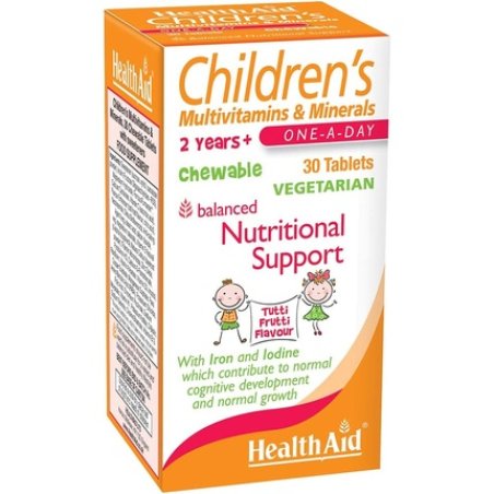 HealthAid Children's MultiVitamin Minerals Vegetarian Tablets 30