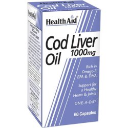 HealthAid Cod Liver Oil 1000mg 60 Capsules