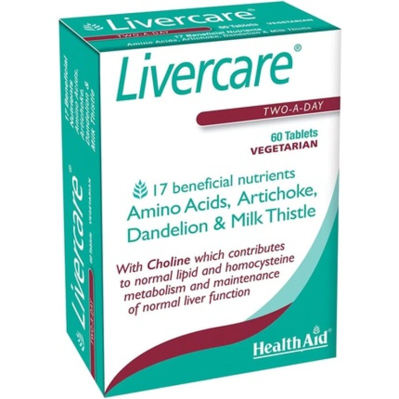 HealthAid Livercare Cleanse and Detox Vegetarian Tablets 60