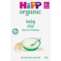 Hipp Organic 100% Baby Rice 4 Months 160g Pack Of 4