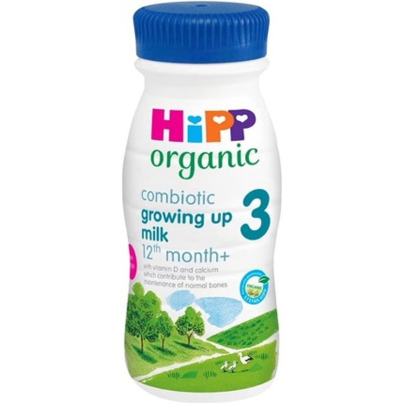 Hipp Organic 3 Growing Up Toddler Milk Formula Ready To Feed Liquid 200ml Pack