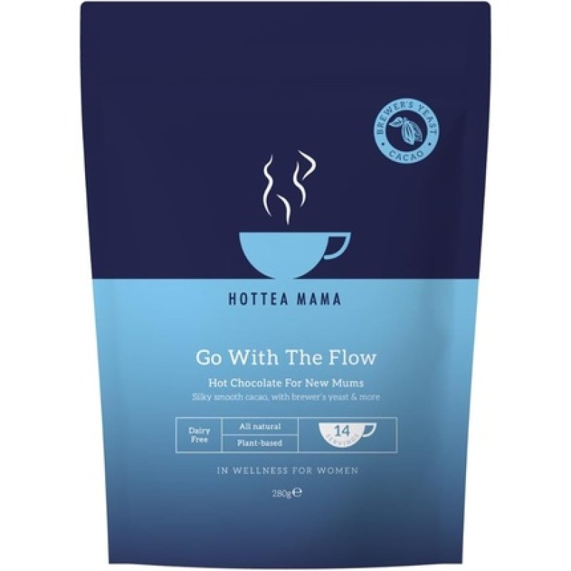 Hottea Mama Go With The Flow Breastfeeding Support Hot Chocolate 41% Cacao