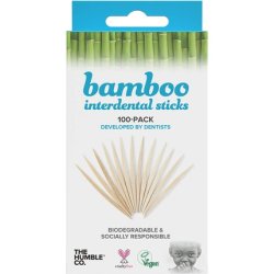 Humble Bamboo Interdental Sticks Everyday Toothpicks Developed by Dentists 100 Pieces