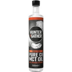 Hunter & Gather Pure C8 MCT Oil 500ml Triple Steam Distilled Organic Coconut Keto Low Carb Paleo