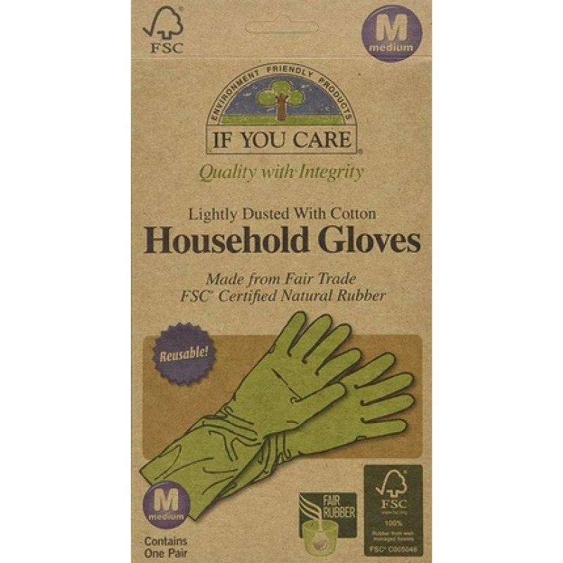 If You Care Natural Latex Household Gloves, Fsc Certified, Fair
