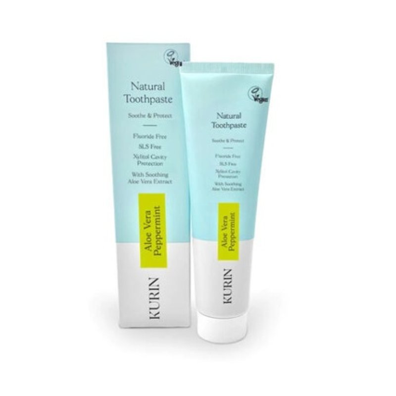 Kurin Aloe Vera Peppermint Natural Toothpaste Fluoride Free 100ml