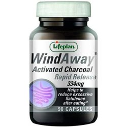 Lifeplan WindAway Rapid Release Activated Charcoal Supplement 90 Capsules