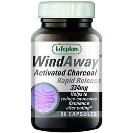 Lifeplan WindAway Rapid Release Activated Charcoal Supplement 90 Capsules