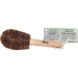Suztain Coconut Shell Dish Brush With Rubberwood Handle