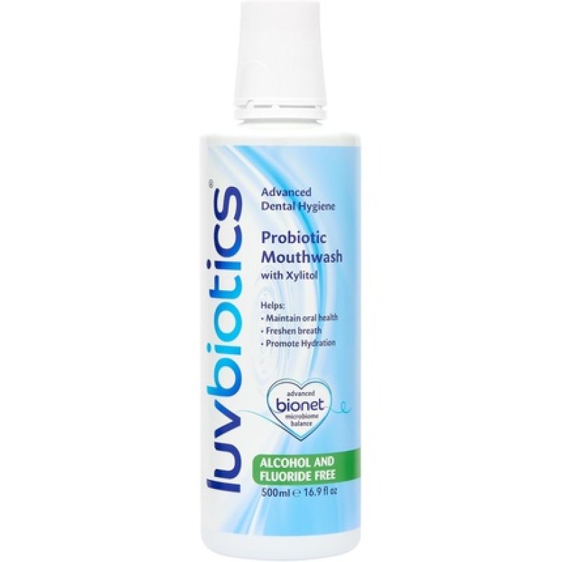 Luv Biotics Alcohol & Fluoride Free Mouthwash With Oral Probiotics And Xylitol