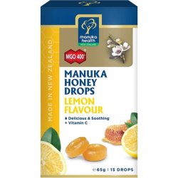 Manuka Honey Mgo 400 Drops 65g With Lemon Flavor And Vitamin C Manuka Health