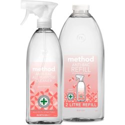 Method Antibacterial Spray, All Purpose Cleaner, Peach Blossom, 828 Ml Method