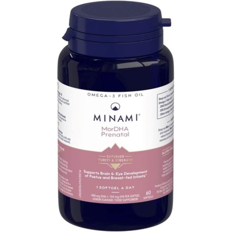 Minami Nutrition Supercritical Prenatal Omega-3 Fish Oil 60 Capsules - Pack of 2