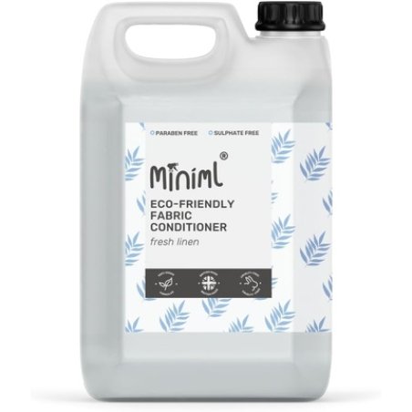 Miniml Eco Fabric Softener & Conditioner 5L Refill Fresh Linen Scented All Natural Fabric Softener for Sensitive Skin