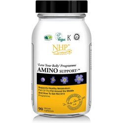Natural Health Practice Amino Support 90 Capsules - Helps Burn Fat and Improve Energy - Vegan Friendly