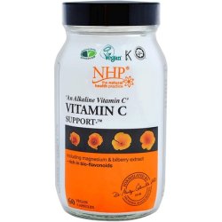 Natural Health Practice Vitamin C Support Supplement 60 Capsules - Immune Booster for Vegans and Vegetarians