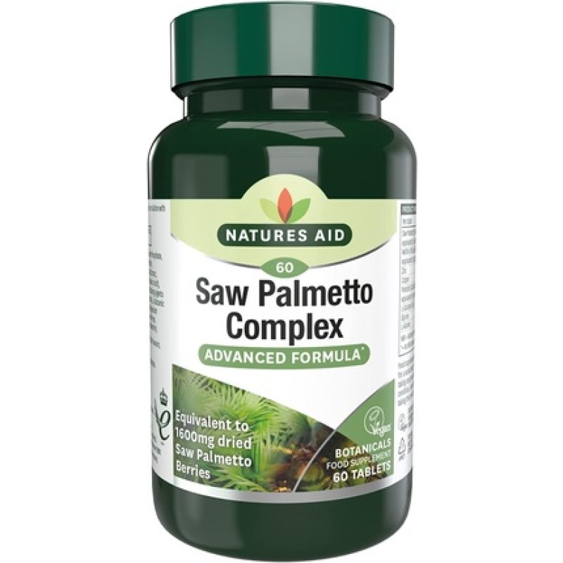 Natures Aid Saw Palmetto Complex for Men 60 Tablets