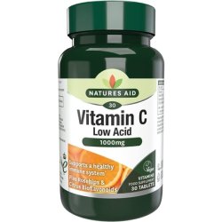 The Healthy Option Vitamin C 1000mg Low Acid with Rosehips and Citrus Bioflavonoids 30 Tablets