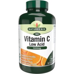 Natures Aid Vitamin C 1000mg Low Acid 180 Tablets