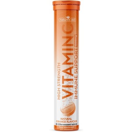 Natures Aid Vitamin C 1000MG Effervescent 20 Tablets