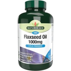Natures Aid Flaxseed Oil Softgel Capsules 1000mg