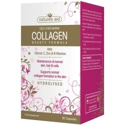 Natures Aid Collagen Beauty Formula with Vitamin C Zinc and B-Vitamins 90 Capsules