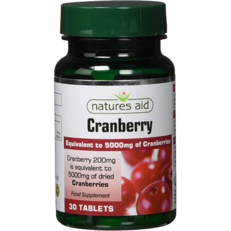 Natures Aid Cranberry Tablets 200mg 30 Tablets