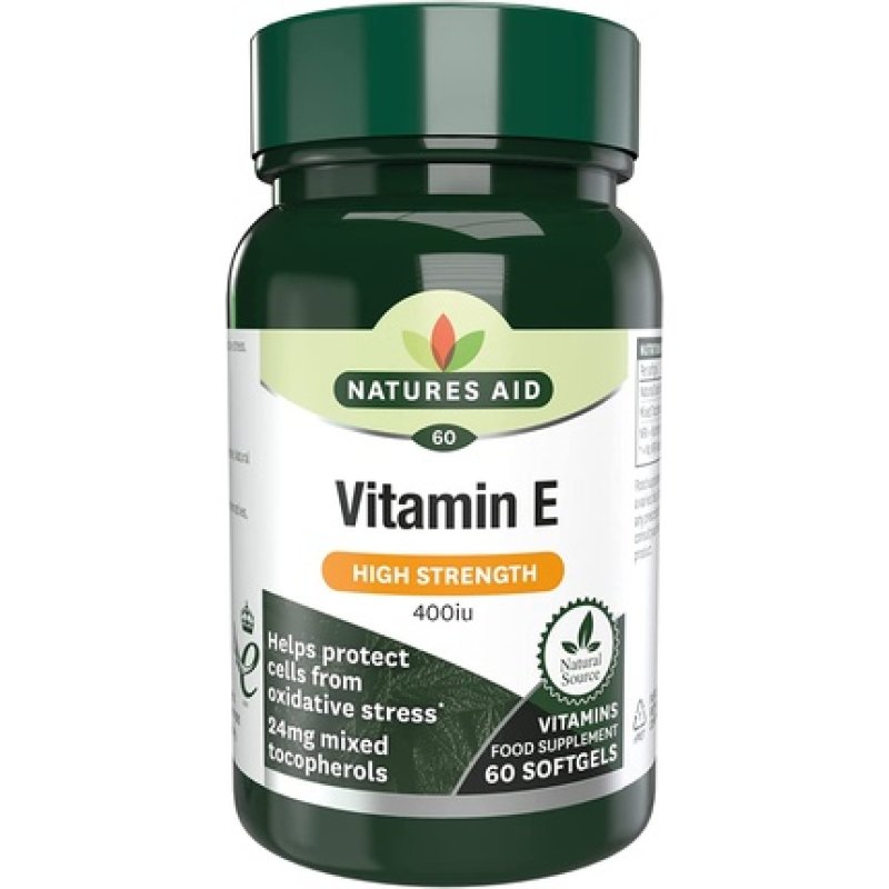 Natures Aid Vitamin E 400iu 60 Capsule
