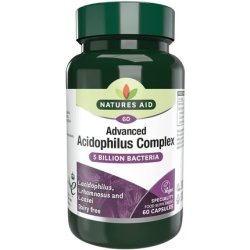 Natures Aid Acidophilus Complex 180 Capsules 5 Billion Bacteria