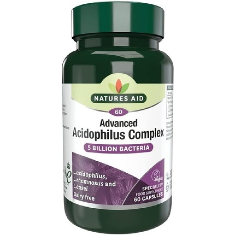 Natures Aid Acidophilus Complex 180 Capsules 5 Billion Bacteria